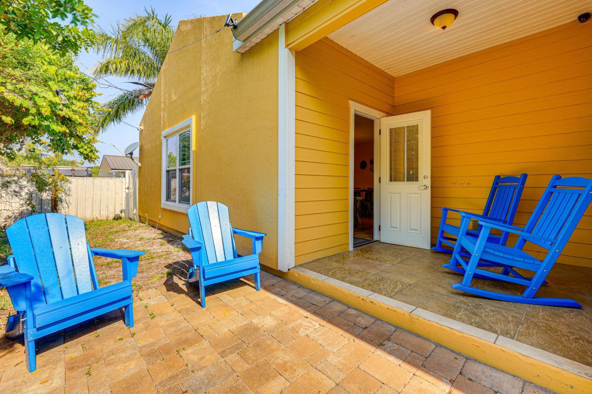 St Augustine Island Cottage - Walk To Beach Сент-Огастин Экстерьер фото